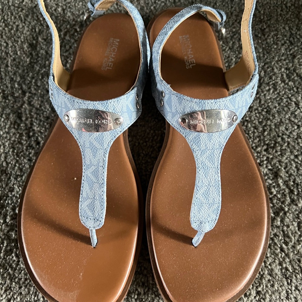 Michael Kors Blue Sandals